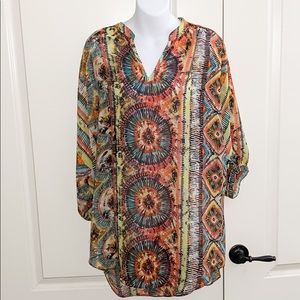 Tie Dye Tunic Top Ivy Jane